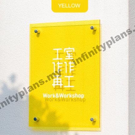 Transparent Acrylic Board with sticker design - Infinity Plans Signage ...