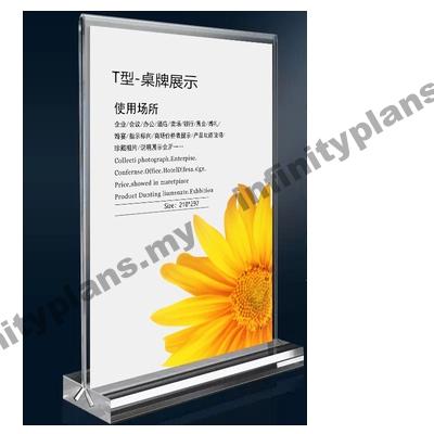 Trading magnetic clear acrylic block card display stand - Image 6