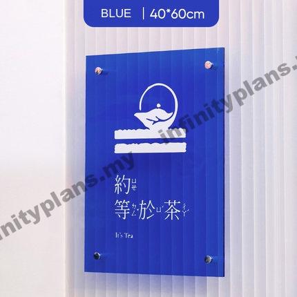 Transparent Acrylic Board with sticker design - Infinity Plans Signage ...