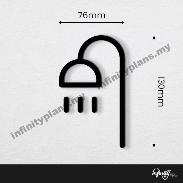 Toilet Signage/ Wifi Sign/ Door Sign/ Papan Tandas - Acrylic - Image 35