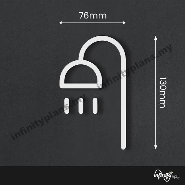 Toilet Signage/ Wifi Sign/ Door Sign/ Papan Tandas - Acrylic - Image 15