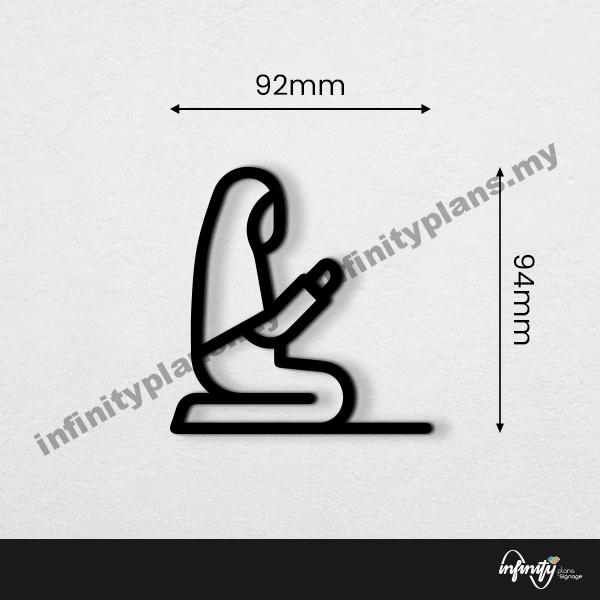 Toilet Signage/ Wifi Sign/ Door Sign/ Papan Tandas - Acrylic - Image 40