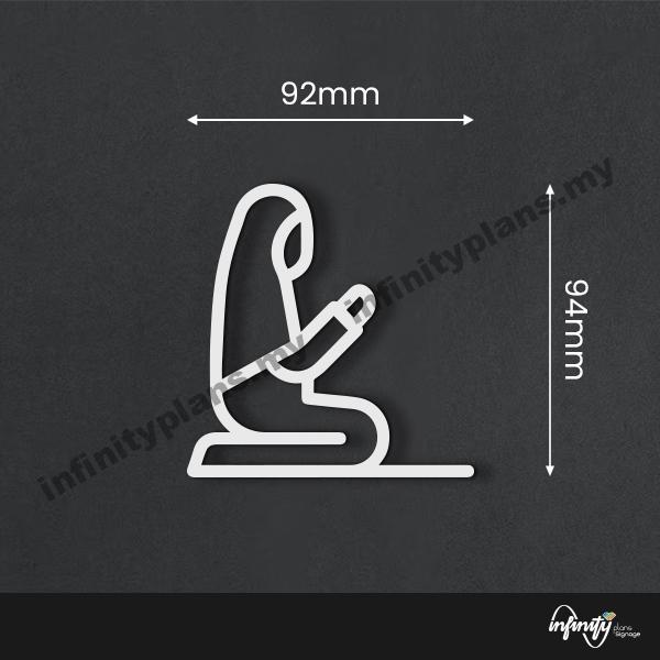 Toilet Signage/ Wifi Sign/ Door Sign/ Papan Tandas - Acrylic - Image 20