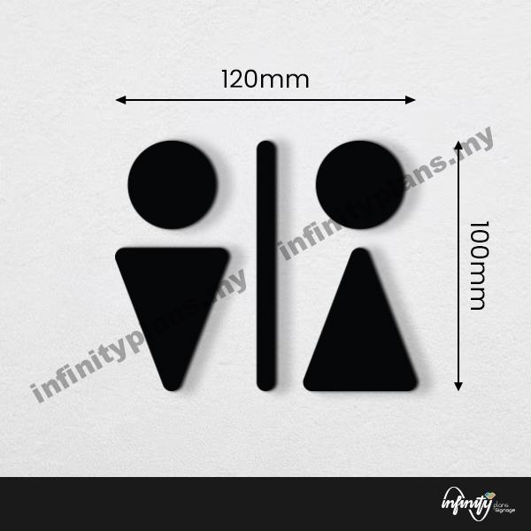 Toilet Signage/ Wifi Sign/ Door Sign/ Papan Tandas - Acrylic - Image 43