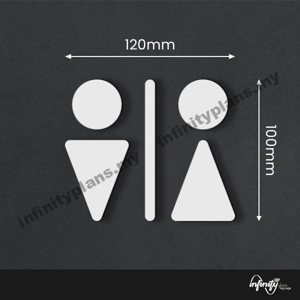Toilet Signage/ Wifi Sign/ Door Sign/ Papan Tandas - Acrylic - Image 23