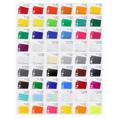 Custom Cut Laser Cut Acrylic Sheet (Fluorescent Color Acrylic) A1