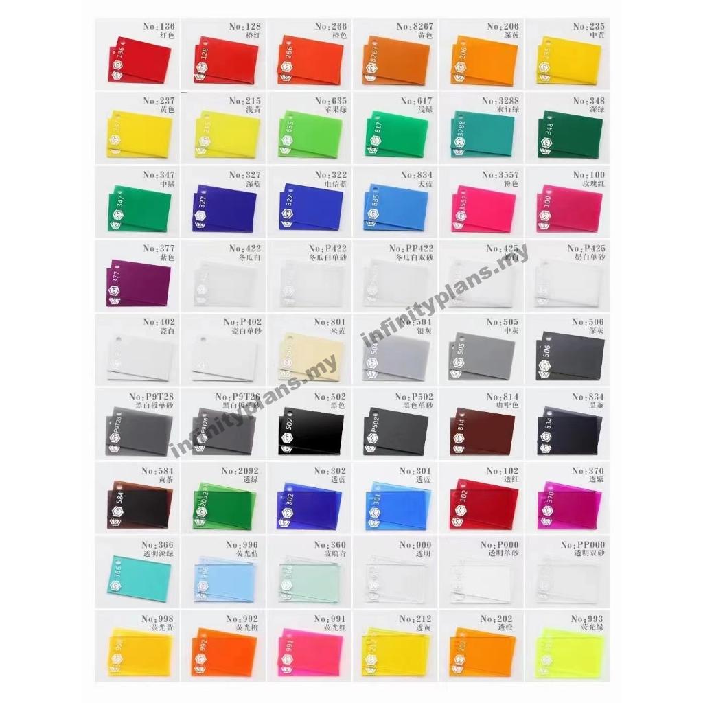 Custom Cut | Laser Cut | Acrylic Sheet (Fluorescent Color Acrylic) | A1, A2, A3 & A4 Sizes - Image 7